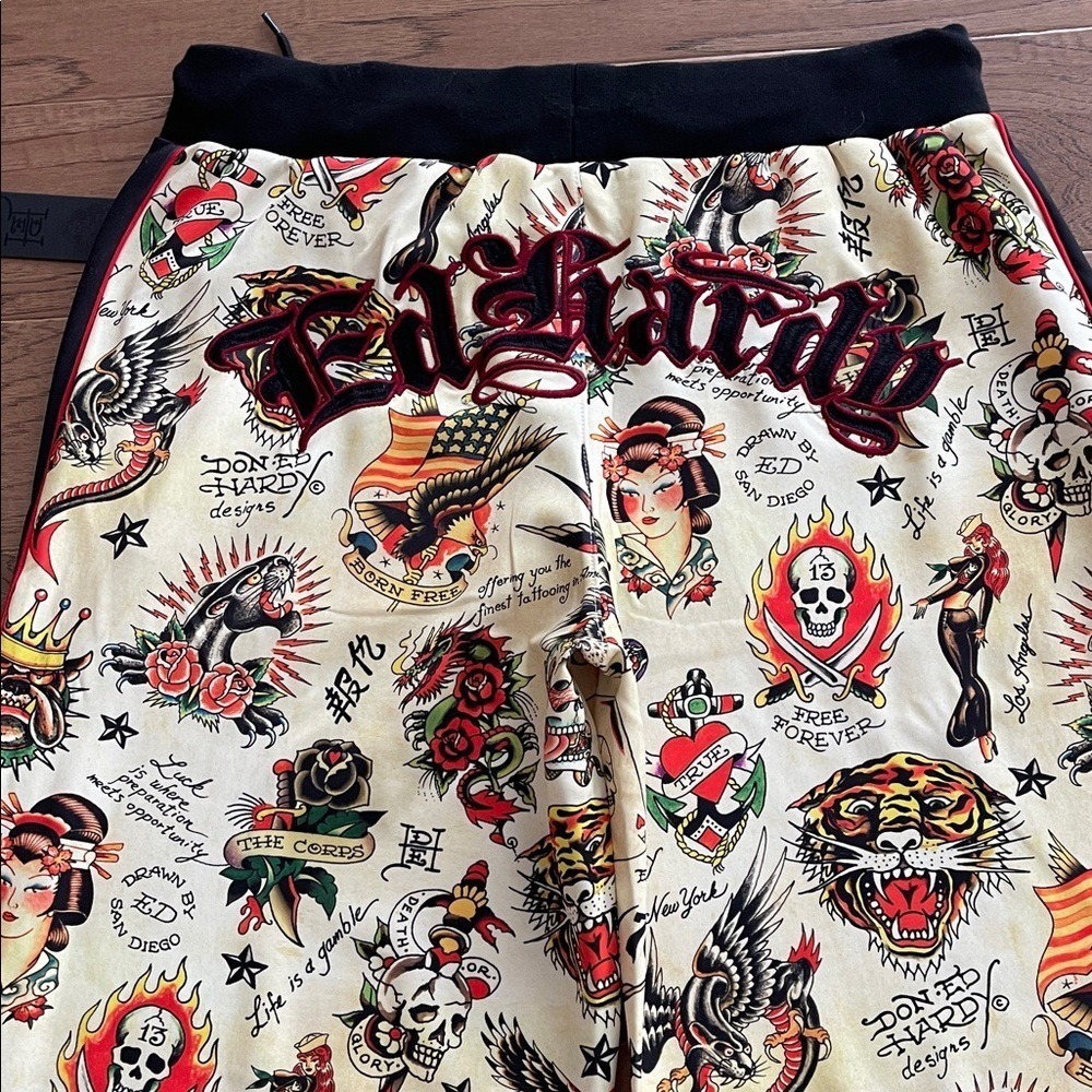 Ed Hardy Y2K‎ Style Women's Track Pants Large NWT - Picture 9 of 12